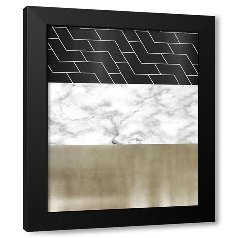 Many Layers I Black Modern Wood Framed Art Print by Medley, Elizabeth