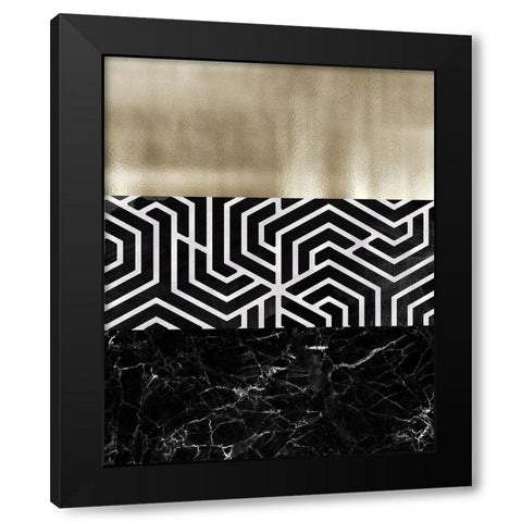 Many Layers II Black Modern Wood Framed Art Print by Medley, Elizabeth