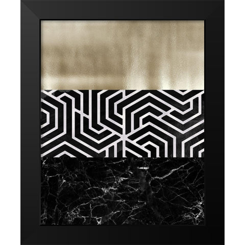 Many Layers II Black Modern Wood Framed Art Print by Medley, Elizabeth