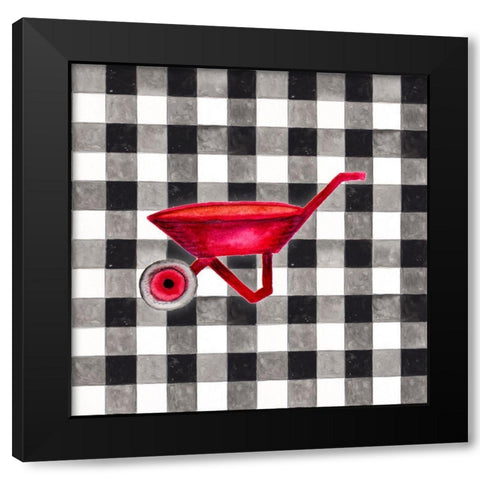 Fun Farm Icon VI Black Modern Wood Framed Art Print with Double Matting by Gaynor, Janice