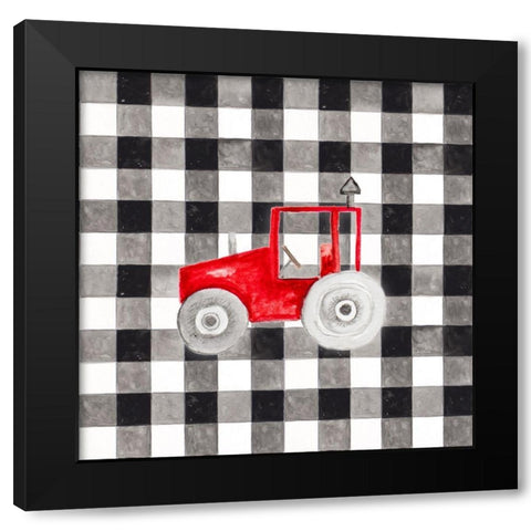 Fun Farm Icon II Black Modern Wood Framed Art Print by Gaynor, Janice