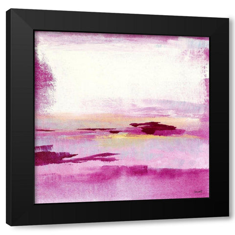 Dawn to Dusk Black Modern Wood Framed Art Print by Loreth, Lanie