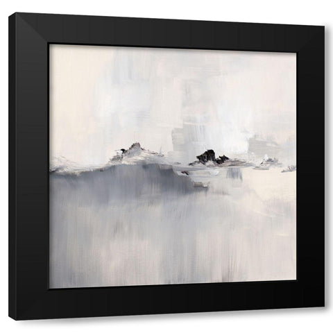 Boundless Space Black Modern Wood Framed Art Print with Double Matting by Loreth, Lanie