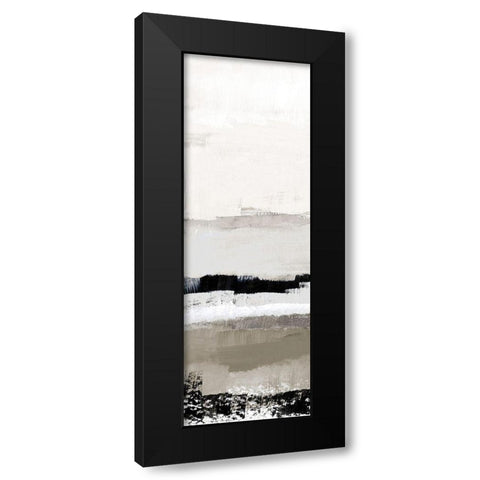 Polite Neutral Journey Panel I Black Modern Wood Framed Art Print with Double Matting by Loreth, Lanie