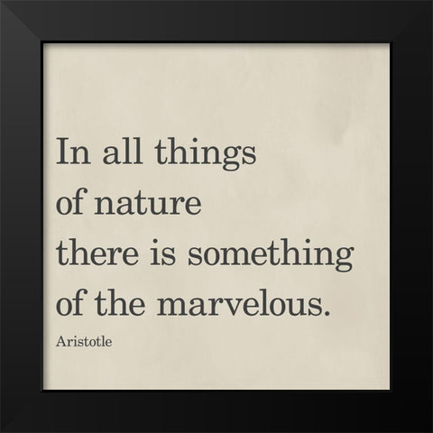 Something Of The Marvelous Black Modern Wood Framed Art Print by SD Graphics Studio