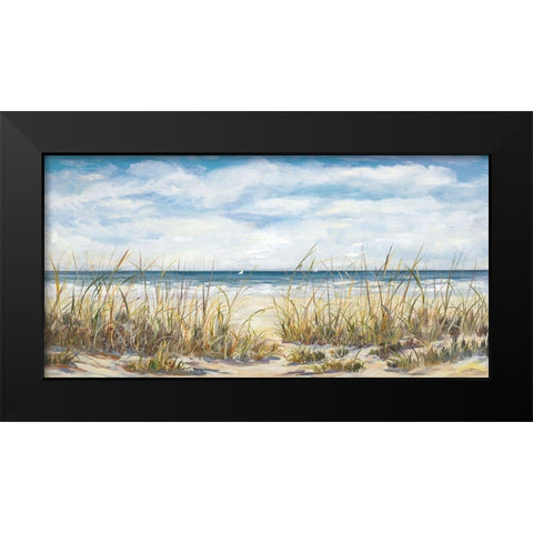 Sailing the Beautiful Coast Black Modern Wood Framed Art Print by DeRice, Julie