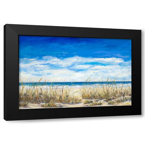 Gentle Breeze Black Modern Wood Framed Art Print with Double Matting by DeRice, Julie