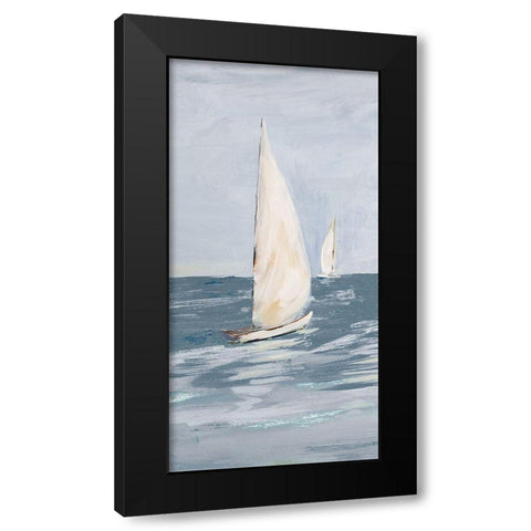 Coast Sailing II Black Modern Wood Framed Art Print by DeRice, Julie