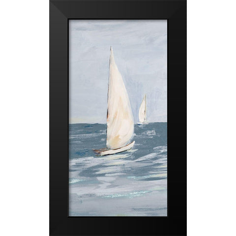 Coast Sailing II Black Modern Wood Framed Art Print by DeRice, Julie