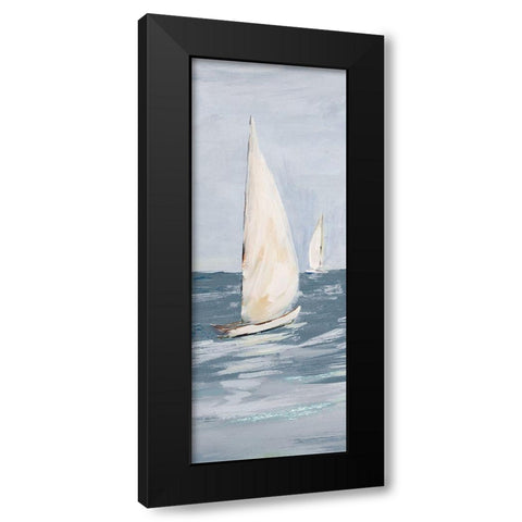 Sailing along Black Modern Wood Framed Art Print by DeRice, Julie