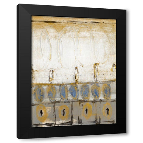 Sense of Rhythm Black Modern Wood Framed Art Print with Double Matting by Loreth, Lanie