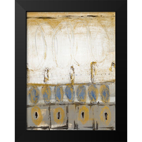 Sense of Rhythm Black Modern Wood Framed Art Print by Loreth, Lanie