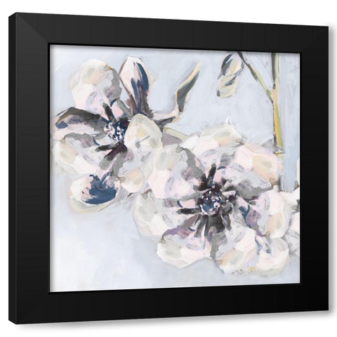 Bunched Flowers II Black Modern Wood Framed Art Print by French-Roussia, Heather A.