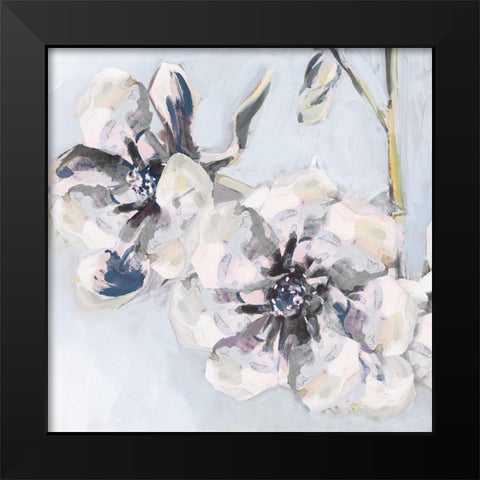 Bunched Flowers II Black Modern Wood Framed Art Print by French-Roussia, Heather A.