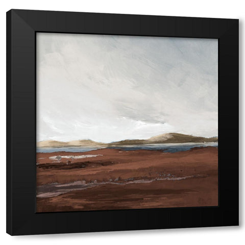 Desert View Black Modern Wood Framed Art Print with Double Matting by Loreth, Lanie