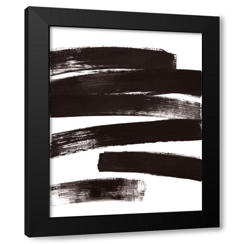 Wait For No One Black Modern Wood Framed Art Print with Double Matting by Loreth, Lanie
