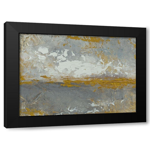 Like The Sea Does Abstract Black Modern Wood Framed Art Print by Loreth, Lanie
