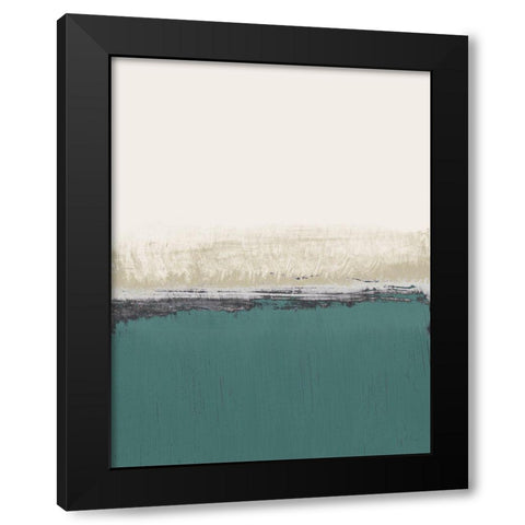 Teal Forever And A Day II Black Modern Wood Framed Art Print with Double Matting by Loreth, Lanie
