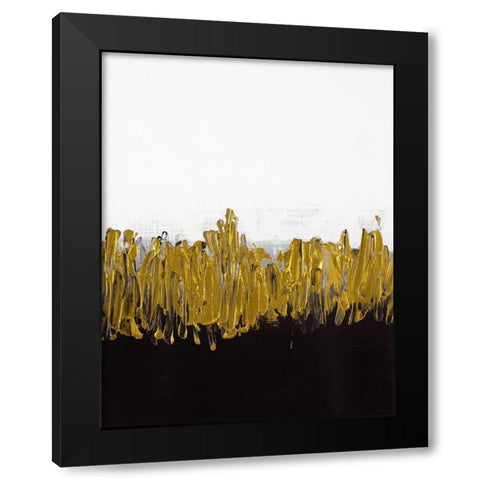 Meet Me in the Middle Black Modern Wood Framed Art Print by Loreth, Lanie