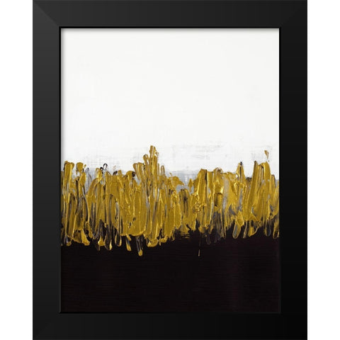 Meet Me in the Middle Black Modern Wood Framed Art Print by Loreth, Lanie