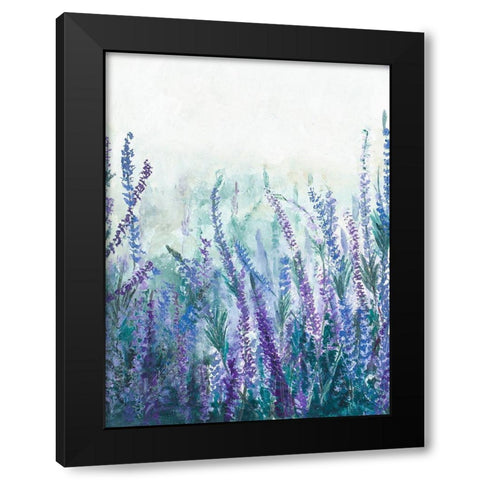 Lavender Garden I Black Modern Wood Framed Art Print by Pinto, Patricia