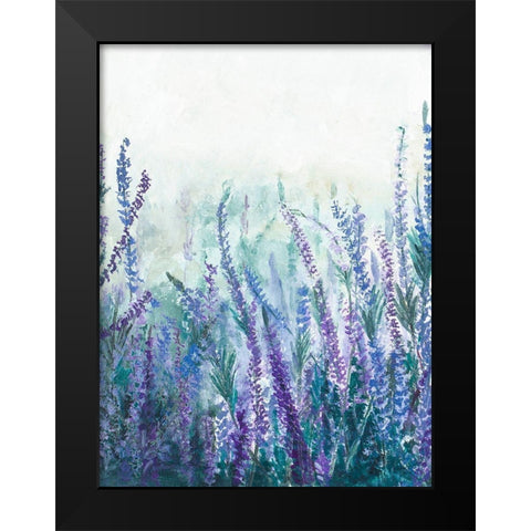 Lavender Garden I Black Modern Wood Framed Art Print by Pinto, Patricia