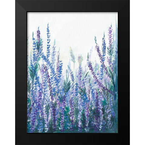 Lavender Garden II Black Modern Wood Framed Art Print by Pinto, Patricia