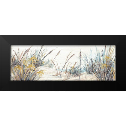 Tall Beach Grass Panel Black Modern Wood Framed Art Print by Pinto, Patricia