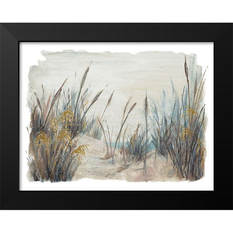 Tall Beach Grass Black Modern Wood Framed Art Print by Pinto, Patricia