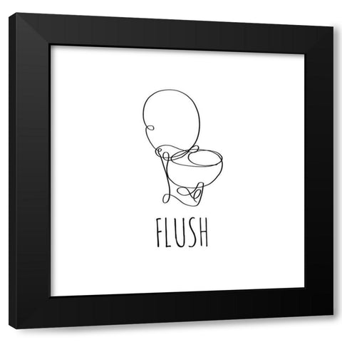 Flush Black Modern Wood Framed Art Print with Double Matting by Quach, Anna