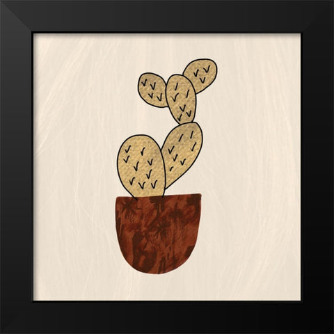 Cacti Plant Black Modern Wood Framed Art Print by Bryant, Susan
