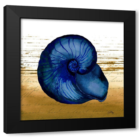 Coastal Blue IV Black Modern Wood Framed Art Print by Medley, Elizabeth