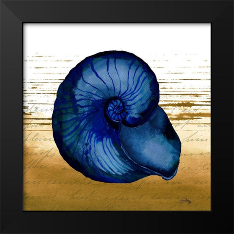 Coastal Blue IV Black Modern Wood Framed Art Print by Medley, Elizabeth