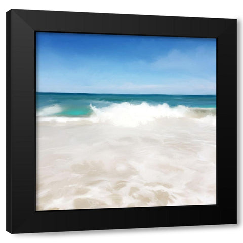 Shore Break I Black Modern Wood Framed Art Print by Meneely, Dan