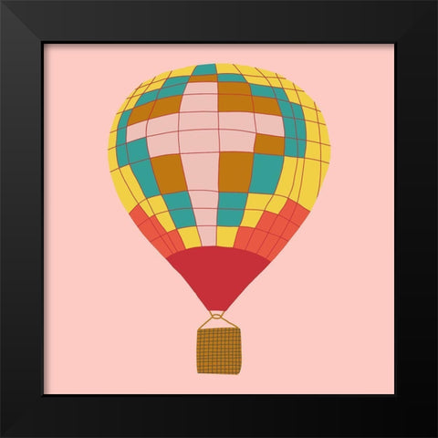 Hot Air Balloon I Black Modern Wood Framed Art Print by Bucheli, Jen
