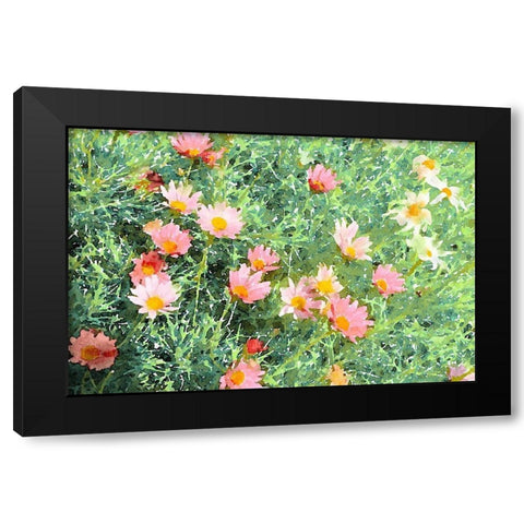 Daisy Field I Black Modern Wood Framed Art Print by Navas, Emily