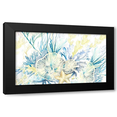 Life Under the Sea Black Modern Wood Framed Art Print by Pinto, Patricia