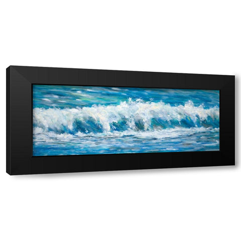 Big Ocean Waves Black Modern Wood Framed Art Print with Double Matting by DeRice, Julie