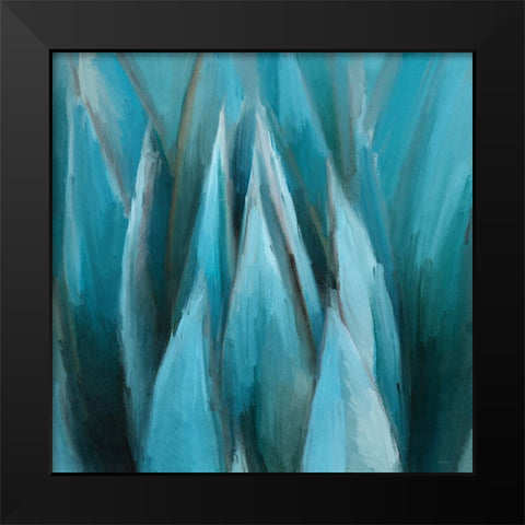Aloe Moon Black Modern Wood Framed Art Print by Meneely, Dan