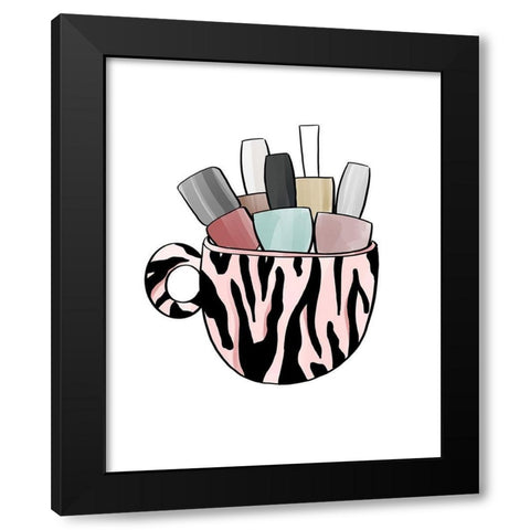 Animal Print Mug II Black Modern Wood Framed Art Print by Quach, Anna
