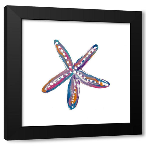 Dotted Starfish II Black Modern Wood Framed Art Print by Ritter, Gina