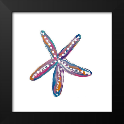 Dotted Starfish II Black Modern Wood Framed Art Print by Ritter, Gina