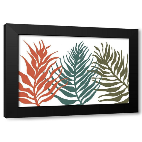 Palm Trio Black Modern Wood Framed Art Print by Ritter, Gina