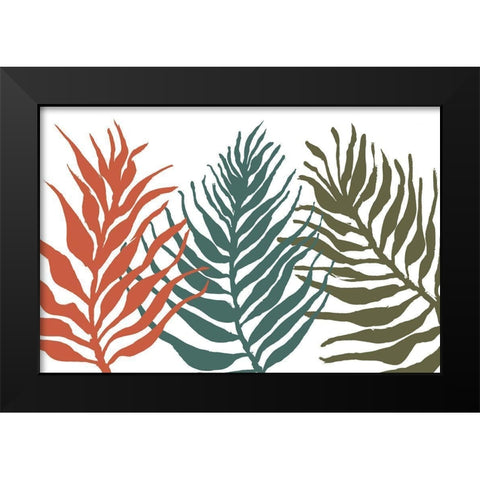Palm Trio Black Modern Wood Framed Art Print by Ritter, Gina