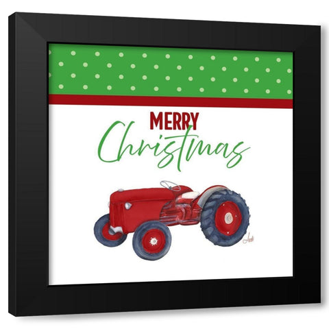 Country Christmas III Black Modern Wood Framed Art Print by Metz, Andi