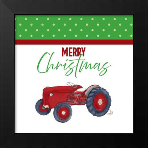 Country Christmas III Black Modern Wood Framed Art Print by Metz, Andi