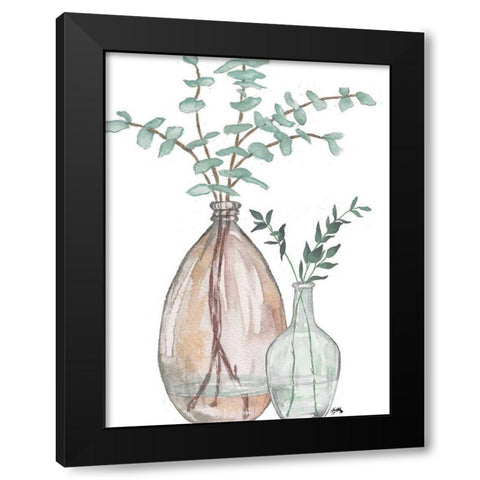 Serenity Accents III Black Modern Wood Framed Art Print by Medley, Elizabeth