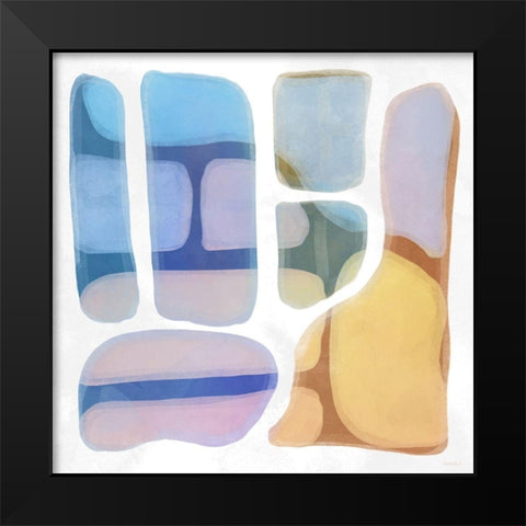 Color Litho I Black Modern Wood Framed Art Print by Meneely, Dan