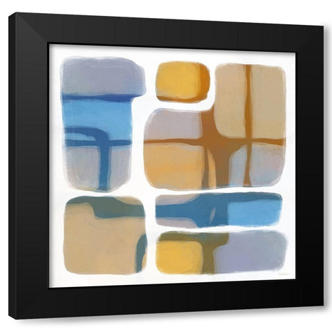 Color Litho II Black Modern Wood Framed Art Print with Double Matting by Meneely, Dan