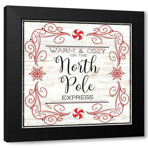 North Peppermint Pole I Black Modern Wood Framed Art Print with Double Matting by Metz, Andi